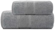 Set uterák a osuška Mario Sivý 50x90 + 70x140 cm – 550 gsm, luxusné bavlnené uteráky, strihaná bordúra