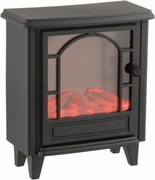 LED dekorácia krb COZY WARM 40x35 cm, čierny