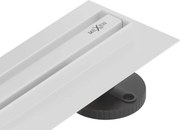 Mexen Flat 360° Slim otočný lineárny odtok 140 cm, biely - 1241140