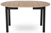 Rozkladací jedálenský stôl Klara 102-142 cm MDF Dub riviera čierna