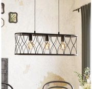 Eglo 43554 - Luster na lanku GILTSPUR 3xE27/40W/230V