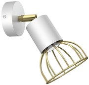 Nástenné bodové svietidlo DANTE 1xGU10/25W/230V biela/zlatá