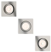 Philips 50403/17/PN - SADA 3x Podhľadové svietidlo DONEGAL 1xGU10/5,5W/230V