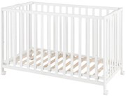 roba Detská skladacia postieľka, 60 x 120 cm (biela)  (100340863)