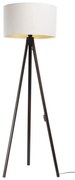 Stojacia lampa STANDART 1xE27/60W/230V biela/wenge