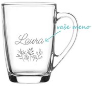Personalizovaný hrnček s rastlinkami a menom 300 ml