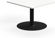 Konferenčný stolík ALVA, 700x700x500 mm, HPL, čierna/biela