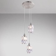 Závesná lampa 15760-3 chróm, krištáľ LW3