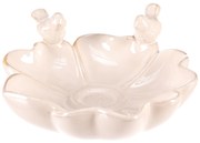 Napájadlo pre vtáčiky Kvet, biela, 25 x 26 x 11 cm