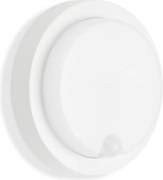 Telefunken - LED vonkajšie nástenné svietidlo so senzorom, 12 W, 230 V, IP44, biele