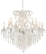 Strieborný krištáľový luster Ø85*71