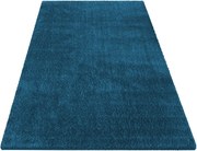 DY Tmavomodrý protišmykový shaggy koberec Camel Rozmer: 80x150 cm