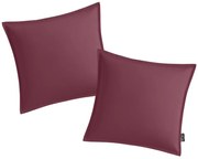 Sada 2 ks vonkajších vankúšov EMPARO 50x50 cm, vínové
