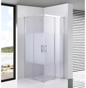 Toulon 6mm White Sprchový kút 80*80 190cm