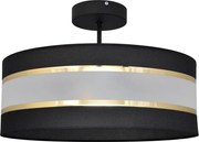 Luster na tyči HELEN 3xE27/15W/230V čierna/zlatá