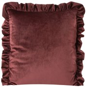 Dekorstudio Dekoračná obliečka na vankúš VELVET25 v červenej farbe