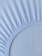 Jersey plachta do postieľky Classic 60 x 120 cm – svetlo modrá