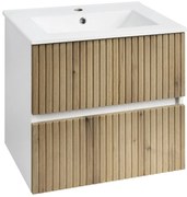 Aqualine Aqualine, PANEDA STRIP umývadlová skrinka 59,5x55x45,2cm, dub emporio, PN360