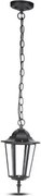 Vonkajší luster na reťazi 1xE27/40W/230V IP44 čierna