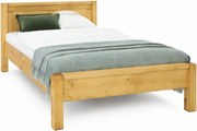 Drevená jednolôžková posteľ s nízkym čelom 90x200x80 cm