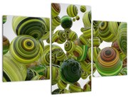 Obraz pruhovaných gúľ (90x60 cm)