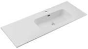 Keramické zápustné umyvadlo Go 120 cm pravé bílé