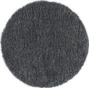 My Flair, Kusový koberec My Shaggy dunkelgrau kruh, 100x100 (priemer) kruh, šedá, chodba / predsieň