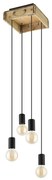 Eglo 43591 - Luster na lanku WOOTTON 4xE27/40W/230V