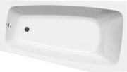 Aqualine Aqualine, BEROUNKA vaňa 160x90x41cm, pravá, biela, A1691