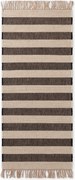Hanse Home, Behúň Handloom 106334 Playa White Black, 80x300, čiernobiela, chodba / predsieň