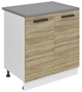 Kuchynská skrinka Belini Premium Full Version spodná 80 cm dub sonoma s pracovnou doskou