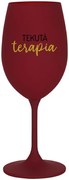 TEKUTÁ TERAPIA - bordovy pohár na víno 350 ml