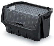 Úložný box uzatvárateľný 39,6 × 29 × 28 cm, čierna