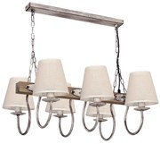 Luster na reťazi CARIN 6xE14/60W/230V svetlá