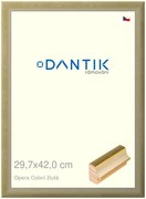 DANTIK rám na obraz 29,7x42 | OPERA Colori žlutá (Plexi Čiré)