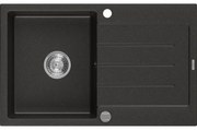 Mexen Bruno - drez granitový 79,5x49,5cm, 1-komorový, čierna-zlatá, 6513791010-75