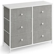 Autronic BONTEC Komoda 80x30x71cm, kov, šedá, AUK-E1032 GREY Farba: Šedá
