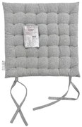 Poduška na stoličku SSE-JBT-1008 40x40 cm jasny sivá
