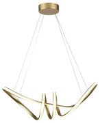 LED Luster na lanku LED/24W/230V 3000K zlatá