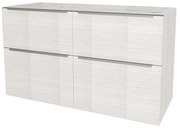 Mereo, Mereo Mailo, kúpeľňová skrinka 121 cm, chróm madlo, Multidecor, Pino Aurélio, MER-CN593SPINO