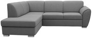 Rohová rozkladacia sedačka DORIS L - sivá
