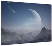 Obraz - Nebo nad skalami (70x50 cm)