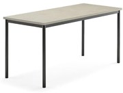 Stôl SONITUS, 1600x700x760 mm, linoleum - svetlošedá, antracit