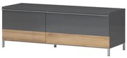 TV stolík Onyx TV130-1K1F/ON lakované anthracite/pacific walnut