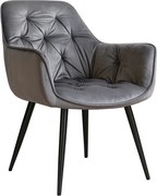 CH Jedálenská stolička Kelly - sivá