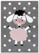 Dywany Łuszczów, Detský kusový koberec Petit Dolly sheep grey, 120x170, ružová, detská izba