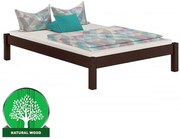 Posteľ Dora 140x200 borovica morená orech