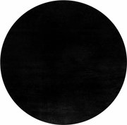 Ayyildiz, Kusový koberec Joy 1400 black kruh, 80x80 (priemer) kruh, čierna, chodba / predsieň