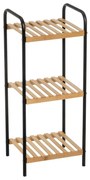Bambusový regál v čierno-prírodnej farbe 30x75 cm – Casa Selección