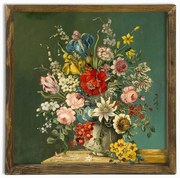 Nástenný obraz Vintage Flowers, 50 × 50 cm